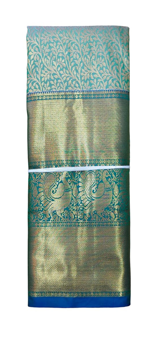 VFCollections Women's Kanchipuram Silk Pure Pattu Sarees With Blouse (VFC652-1)