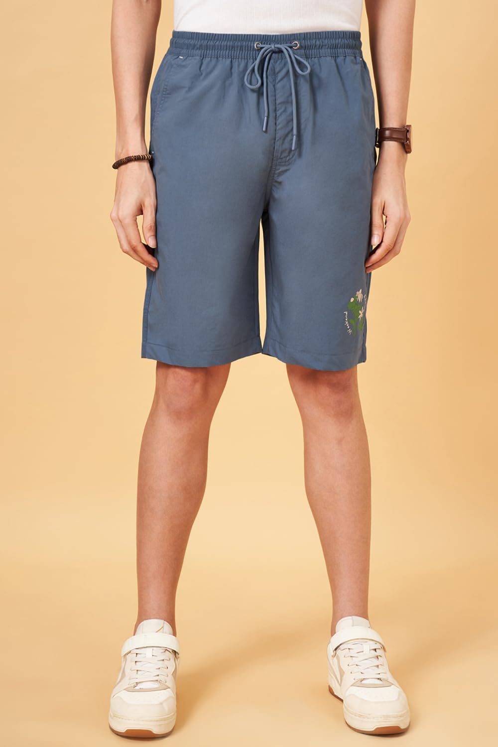 Urban Ranger by Pantaloons Men's Chino Shorts (110149063031_Blue Heaven