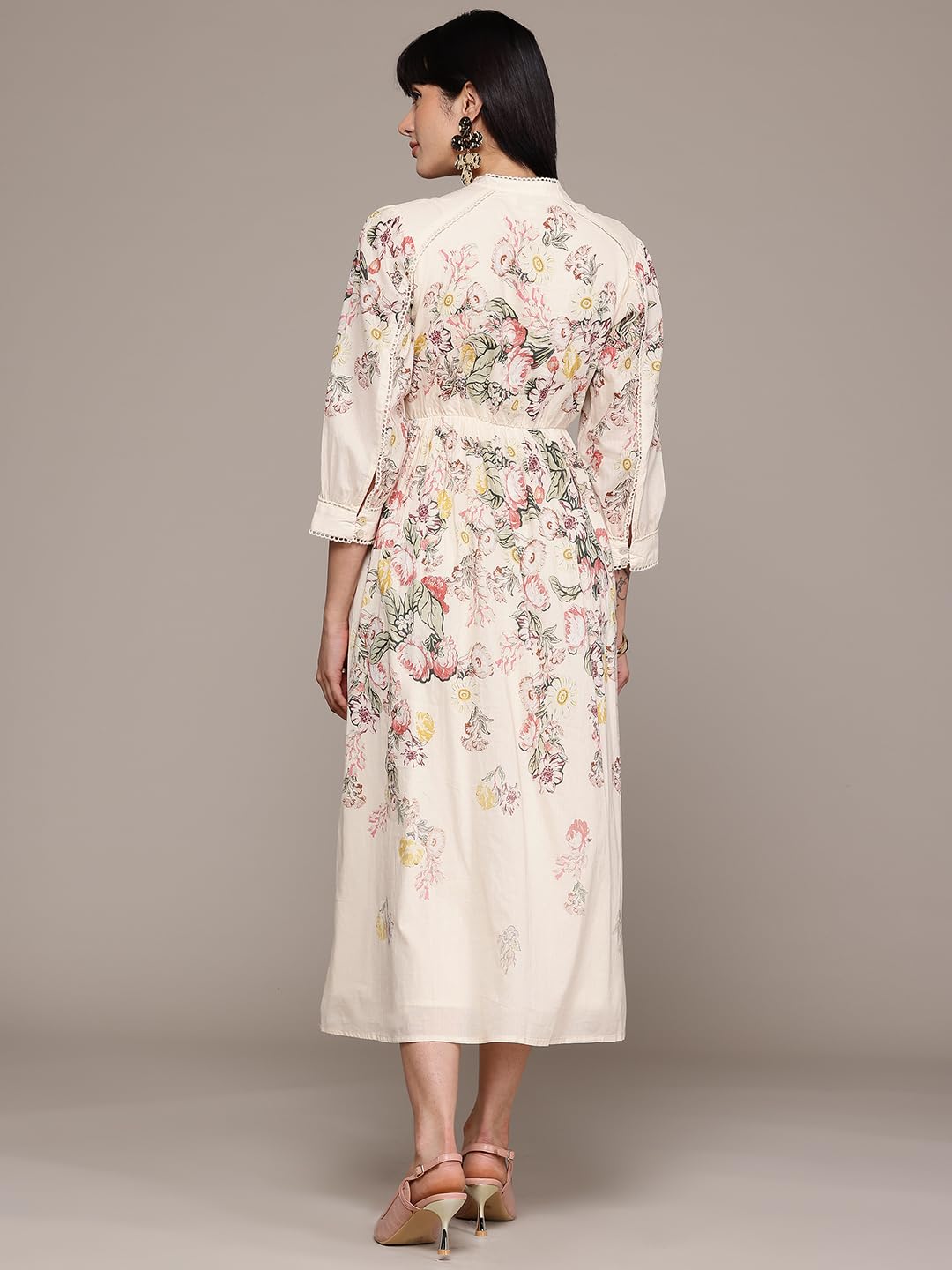 Label RITU KUMAR Ecru Bryony Long Dress