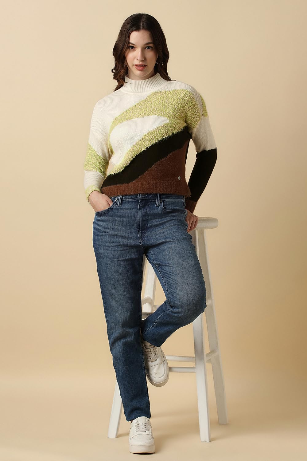Allen Solly Women's Acrylic Casual Sweater
