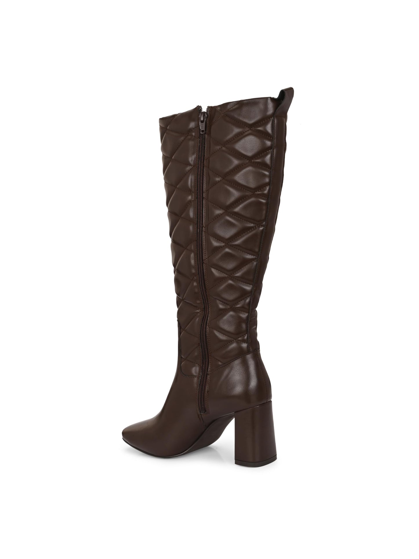 Delize Brown Women Knee boots-66730-36