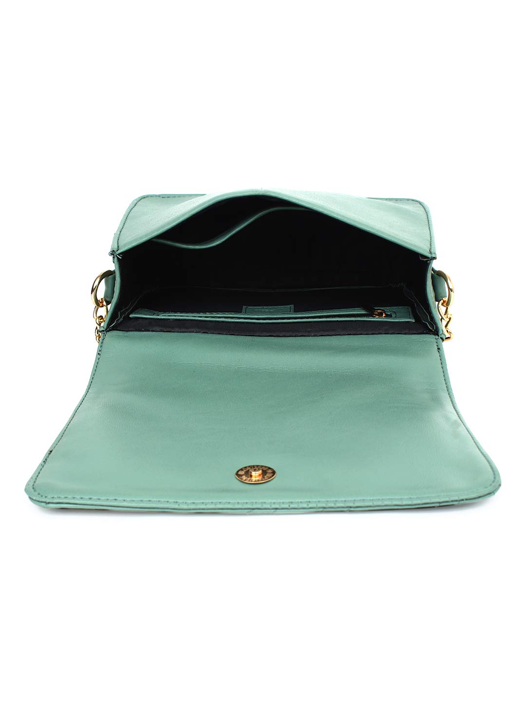 Yelloe womens Sling Bag with quilting effect in Turquiose