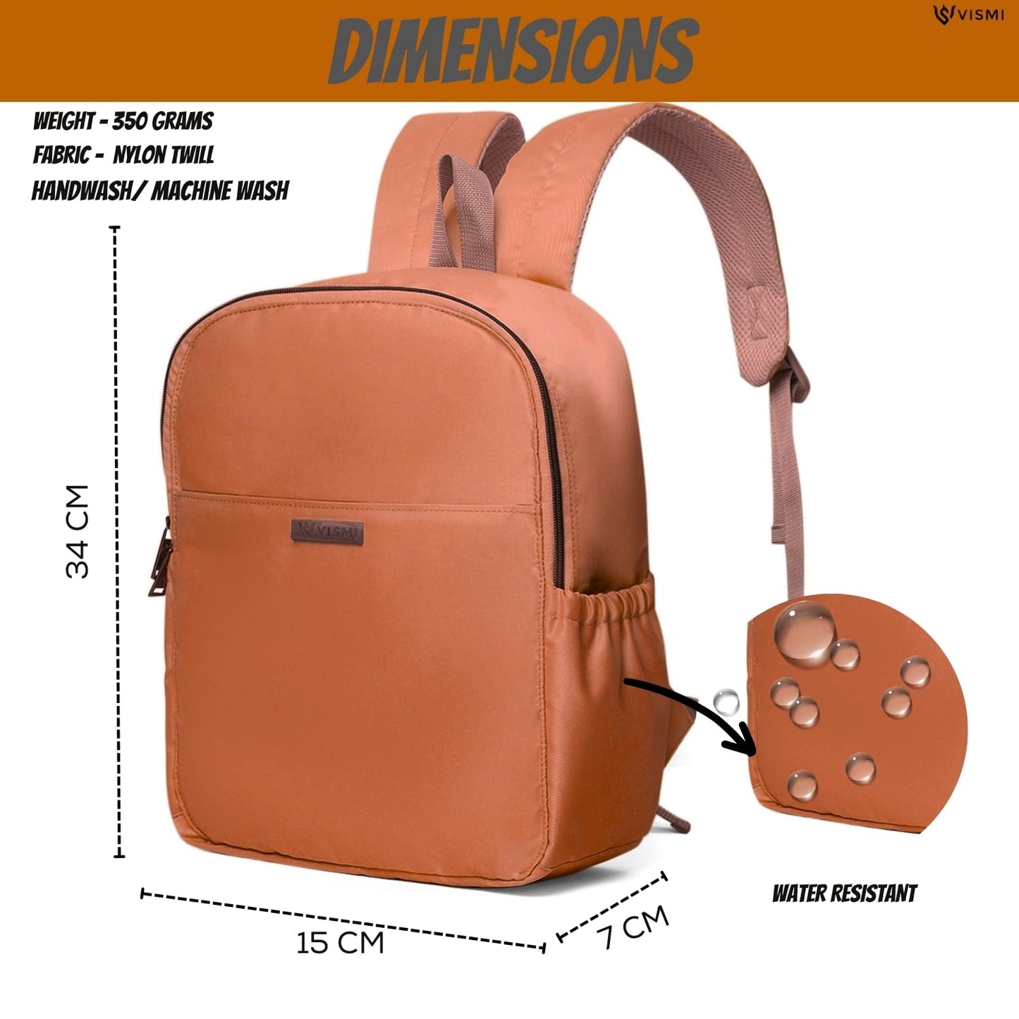 VISMIINTREND Casual Backpack for Woman/Girl | 14 inch Laptop | School, College, Office, Travel | Gift for Women/Girls | Trendy | Stylish | Cute