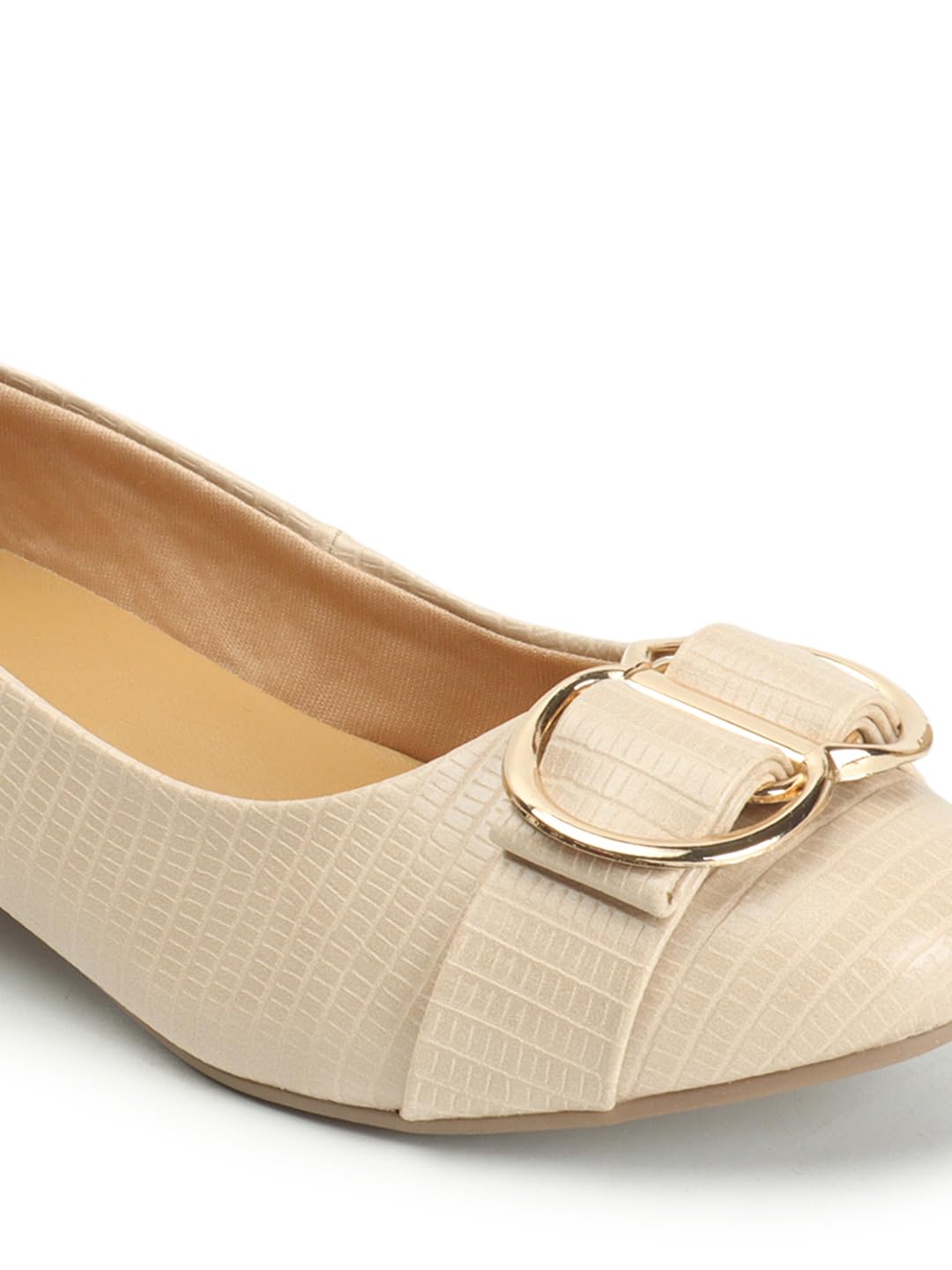 Carlton London Women's Slip On Pumps Colour-Nude, Size-UK 7