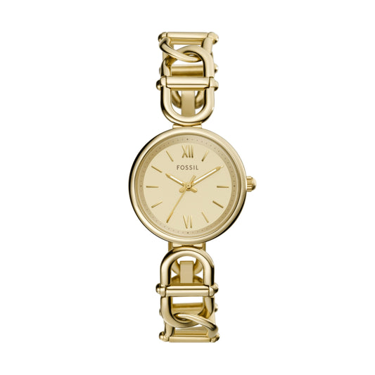 Fossil Carlie Gold Quartz Stainless Steel Watch ES5375