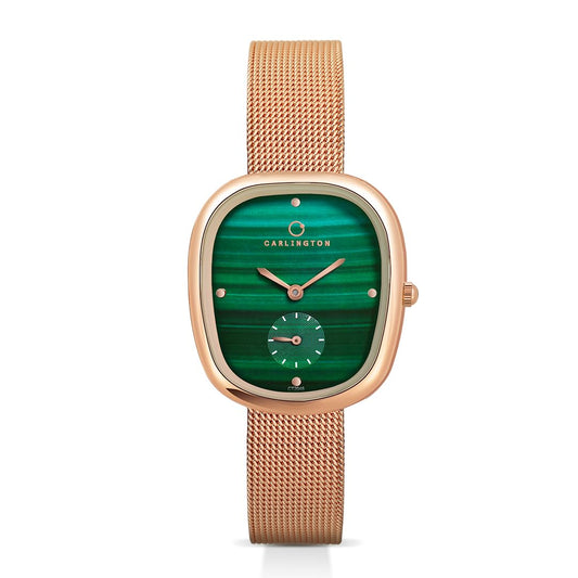 Carlington Iconic 2048 Analog Watches for Women with Premium mesh Strap, Scratch-Resistant Dial, and Water-Resistant Body – Elegant Watches for Women and Girls