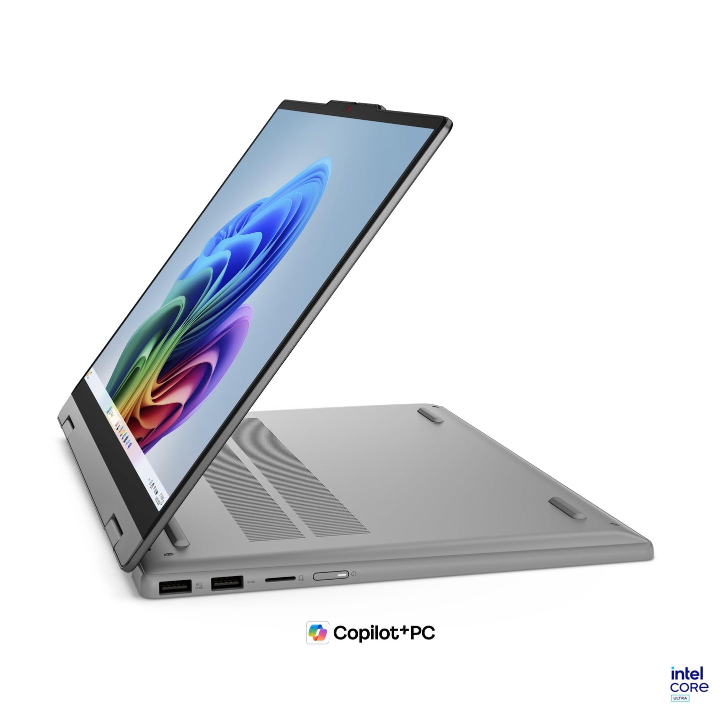Lenovo IdeaPad 5 2-in-1 Convertible Laptop Intel Core Ultra 5 322 16GB RAM 512GB SSD 14" (35.5cm) WUXGA IPS Copilot+PC Windows 11 MS365 Basic+Office 2024 Lenovo Pen 2 1Yr ADP Grey 1.54Kg 83UG000HIN