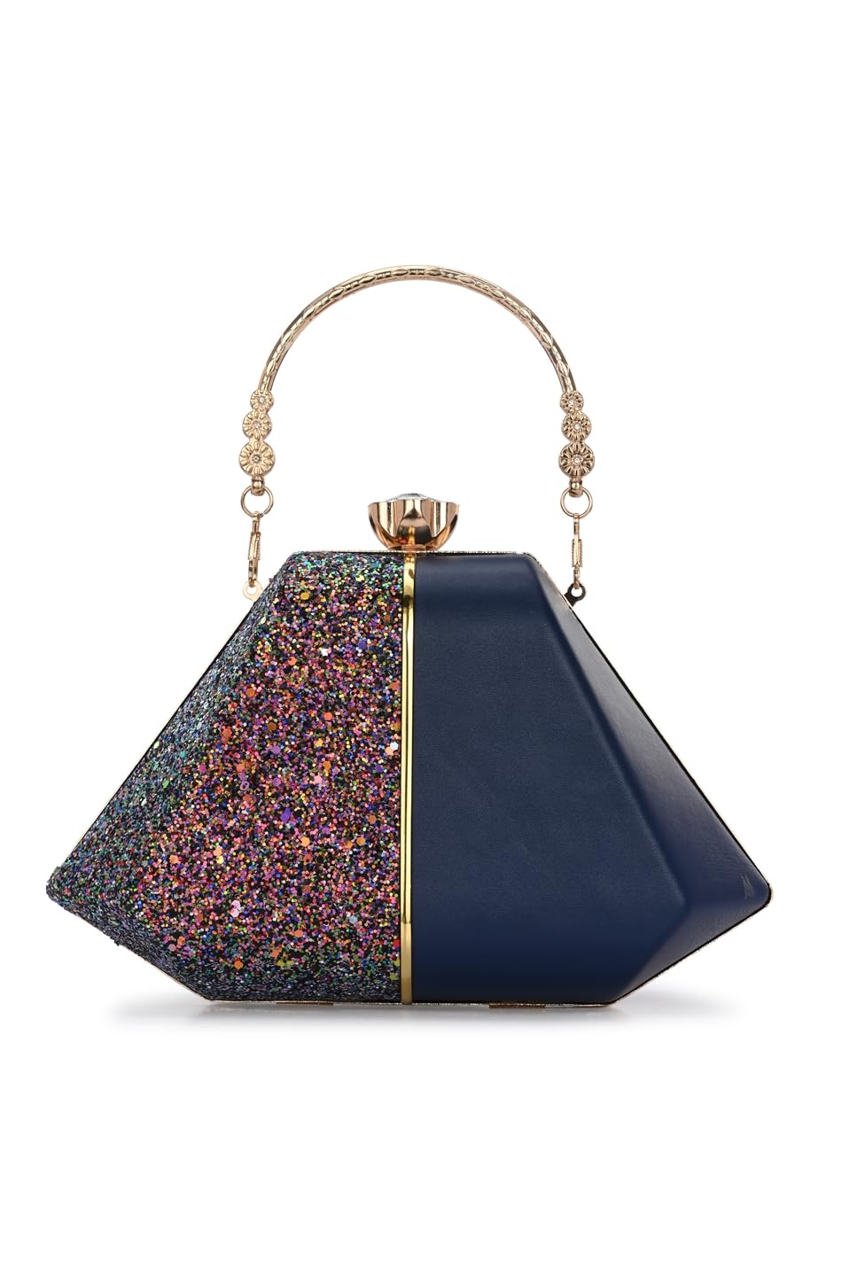 TOOBA Handicraft Hand Embroidered Box Clutch Bag Purse for Bridal, Casual, Wedding Bag for Women & Girls