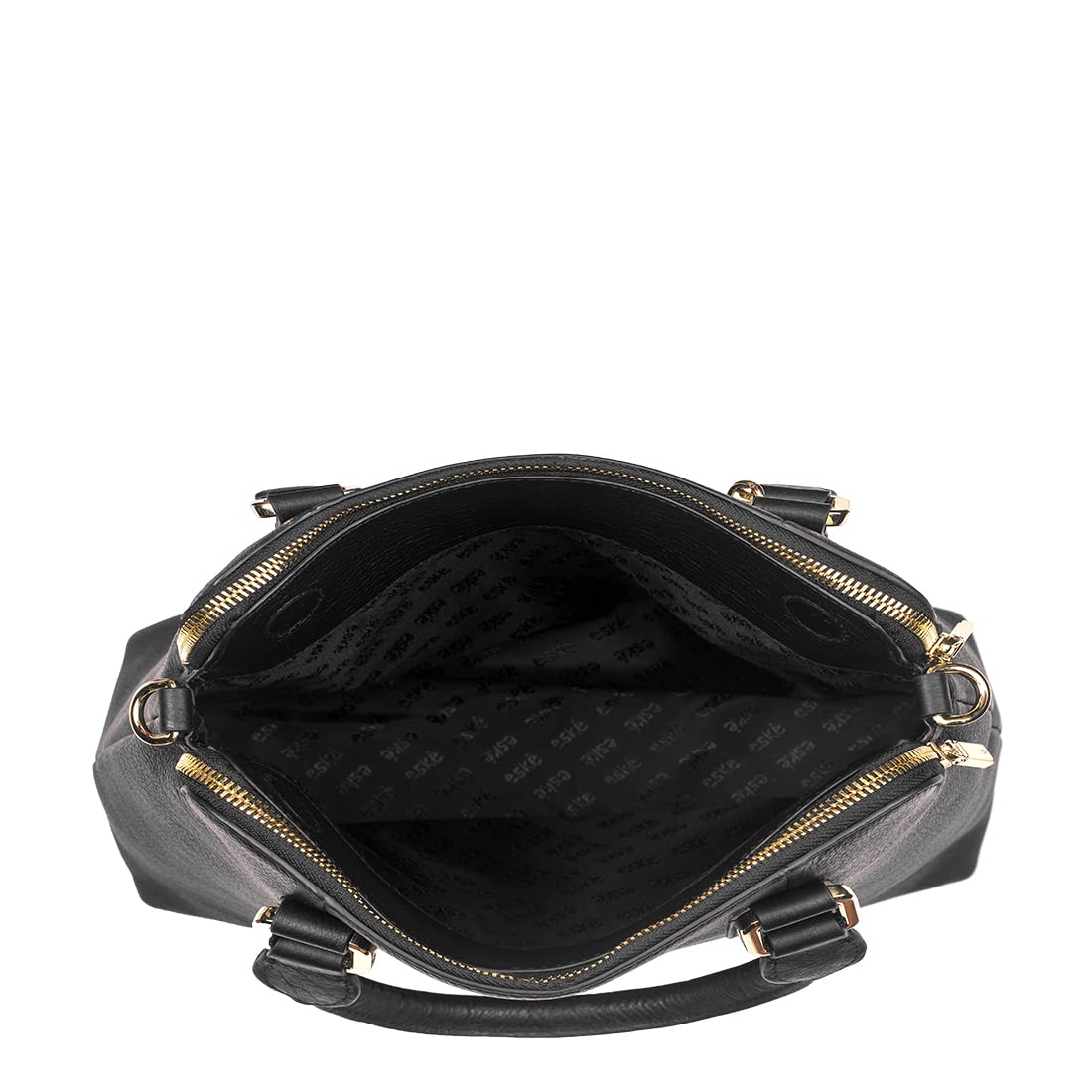 eske Sienna, the Single Zip Satchel | Structured Cosmos Leather Handbag | 3 Main Compartments | Zip & Slip Pockets | Gold Plated Charm | Detachable Shoulder Strap | 22 cm Height