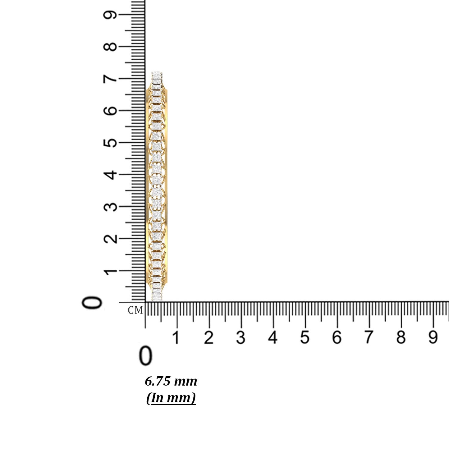 PC Jeweller 14k (585) Yellow Gold and Solitaire Bangle for Women