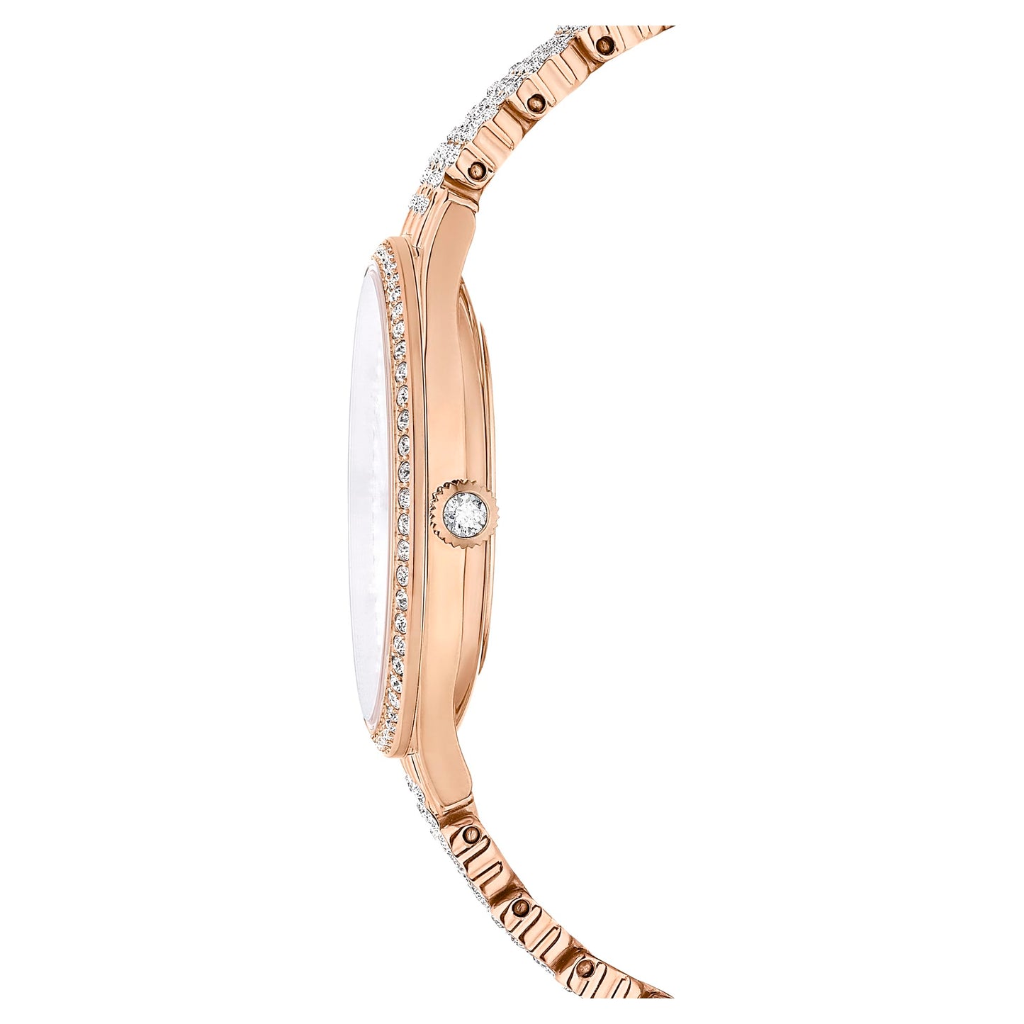 Swarovski Attract Watch, Swiss Made, Full pavé, Crystal Bracelet, Rose Gold Tone, Rose Gold-Tone Finish