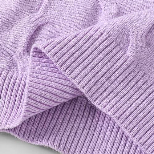 Hopscotch Girls Lavender Full Sleeves 2-Pc Bow Applique Pants Set For Age (4-5 Years)
