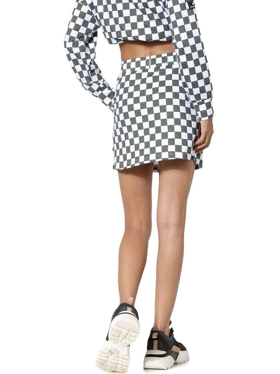 ONLY Cotton Western Skirt White