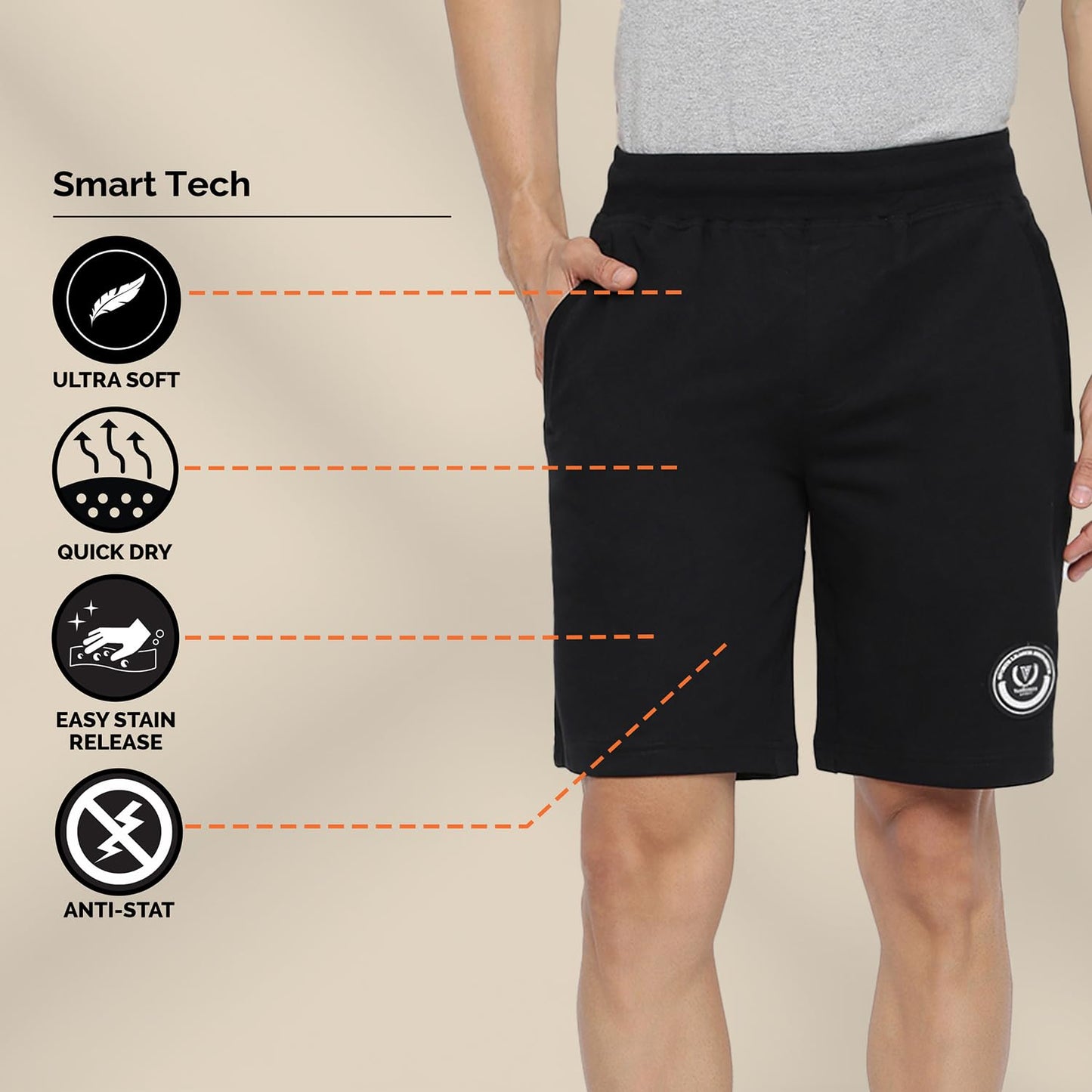 Van Heusen Men's Shorts (70014_Moss Green_XL)