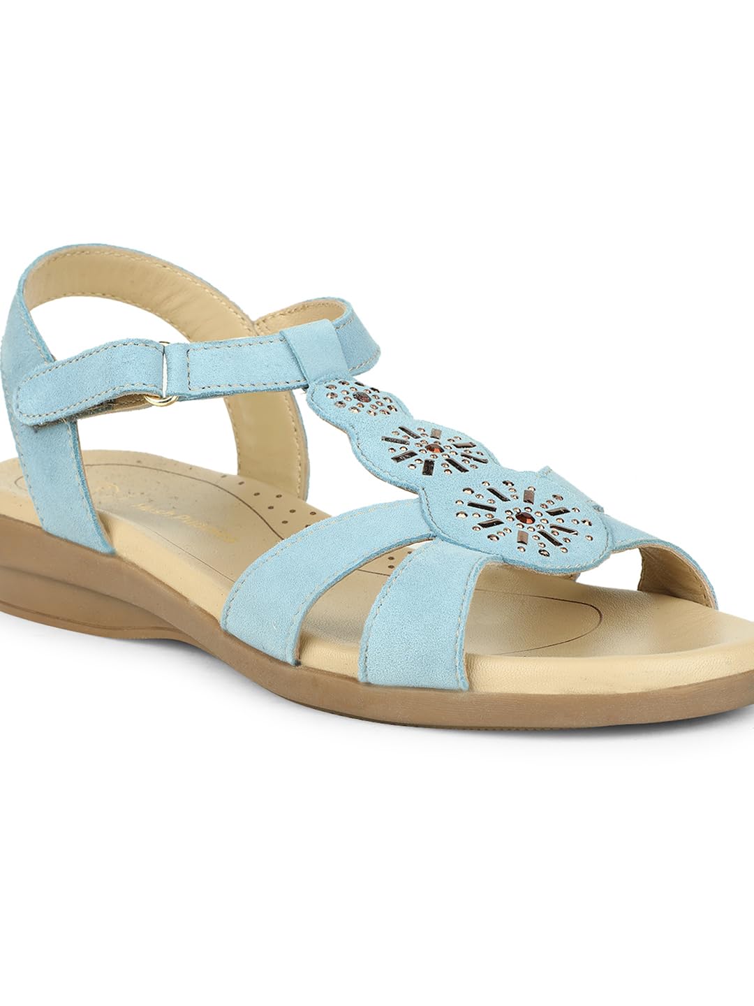 Hush Puppies Light Blue Casual Sandal And Light Weight For Girls/Women Pack OF 1