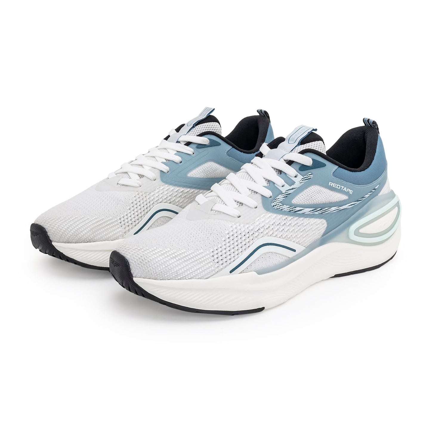 Red Tape Atheleisure Sports Shoes for Men | Soft Cushioned Insole, Slip-Resistance, Dynamic Feet Support, Superior Ground Grip & Impact Resistant Comfort White/Blue
