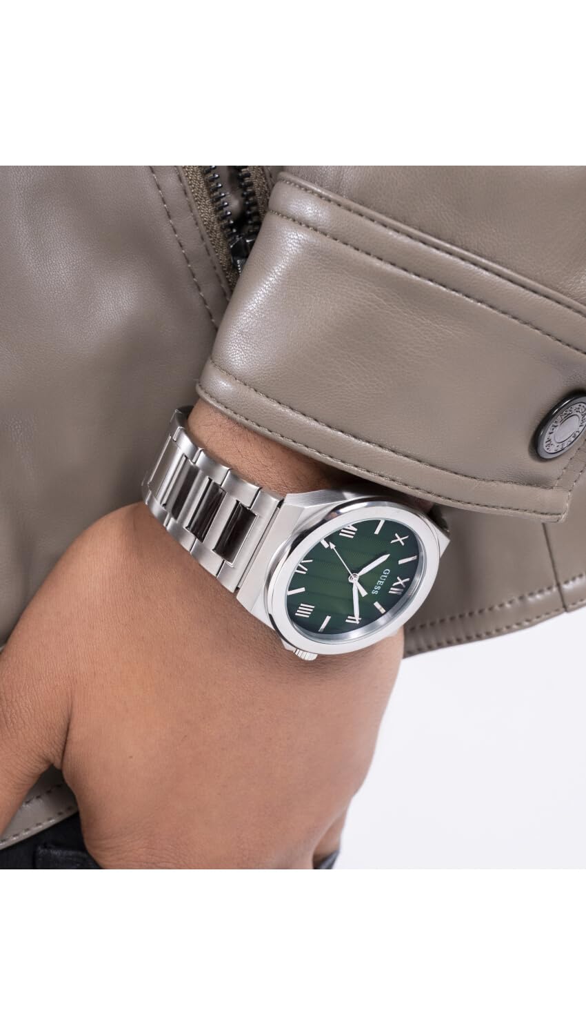 GUESS Analog Green Dial Men's Watch-GW0789G1