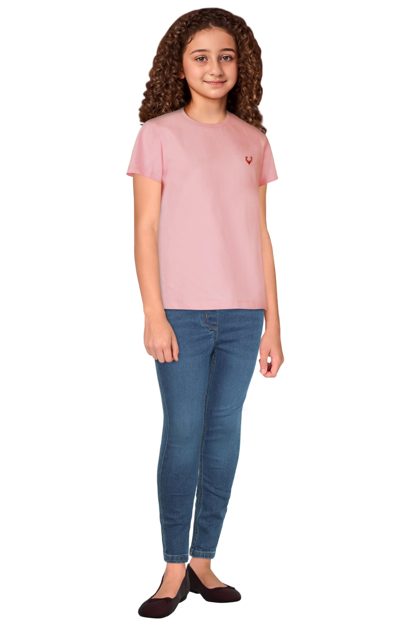 Allen Solly Junior Girl's T-Shirt (Pack of 2) (AGTSERGF218072_Yellow_16)