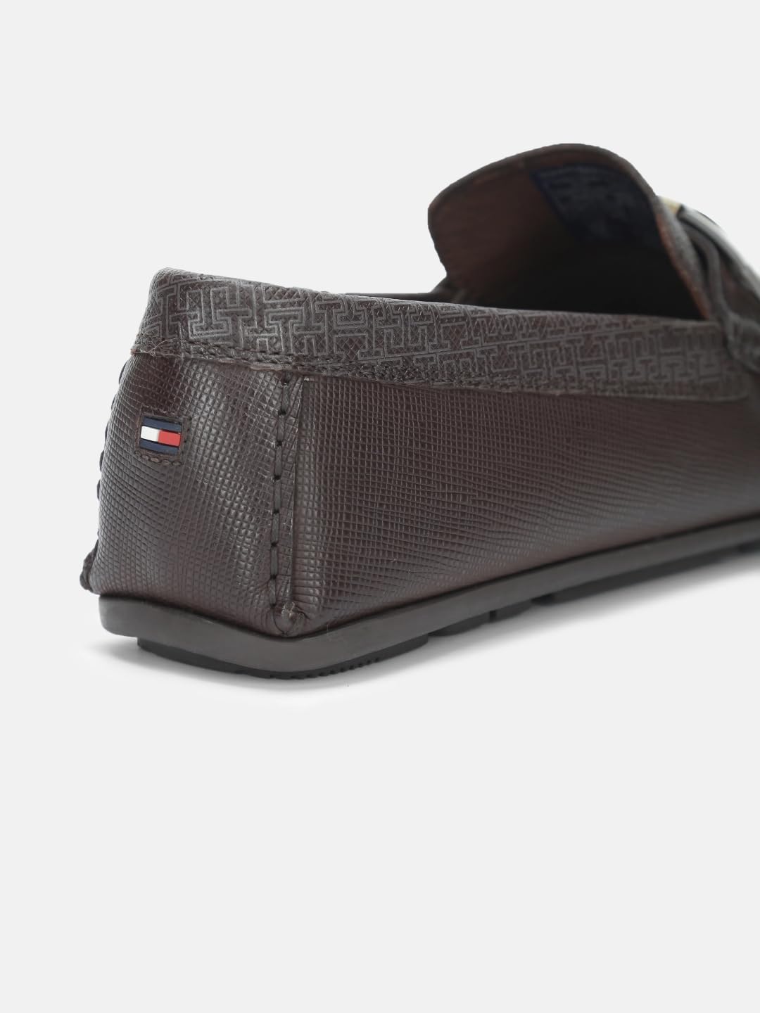Logo Brown Leather Loafers
