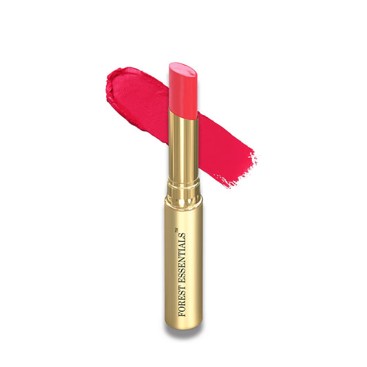 Forest Essentials Tinted Plumping Lip Serum Gulab Jal | Natural Glossy Lip Tint with Natural Colour & Flavours | Clean, Cruelty-Free Makeup
