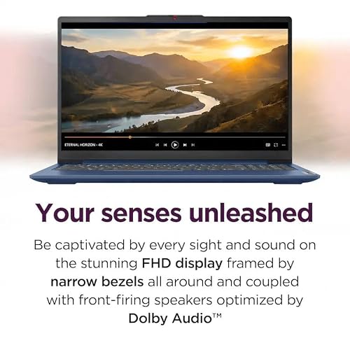 Lenovo IdeaPad Business Laptop Computer, AMD Ryzen 5 40 CPU, 15.6" FHD Display, 8GB DDR5 RAM, 256GB SSD, Windows 11 with Microsoft 365 for The Web