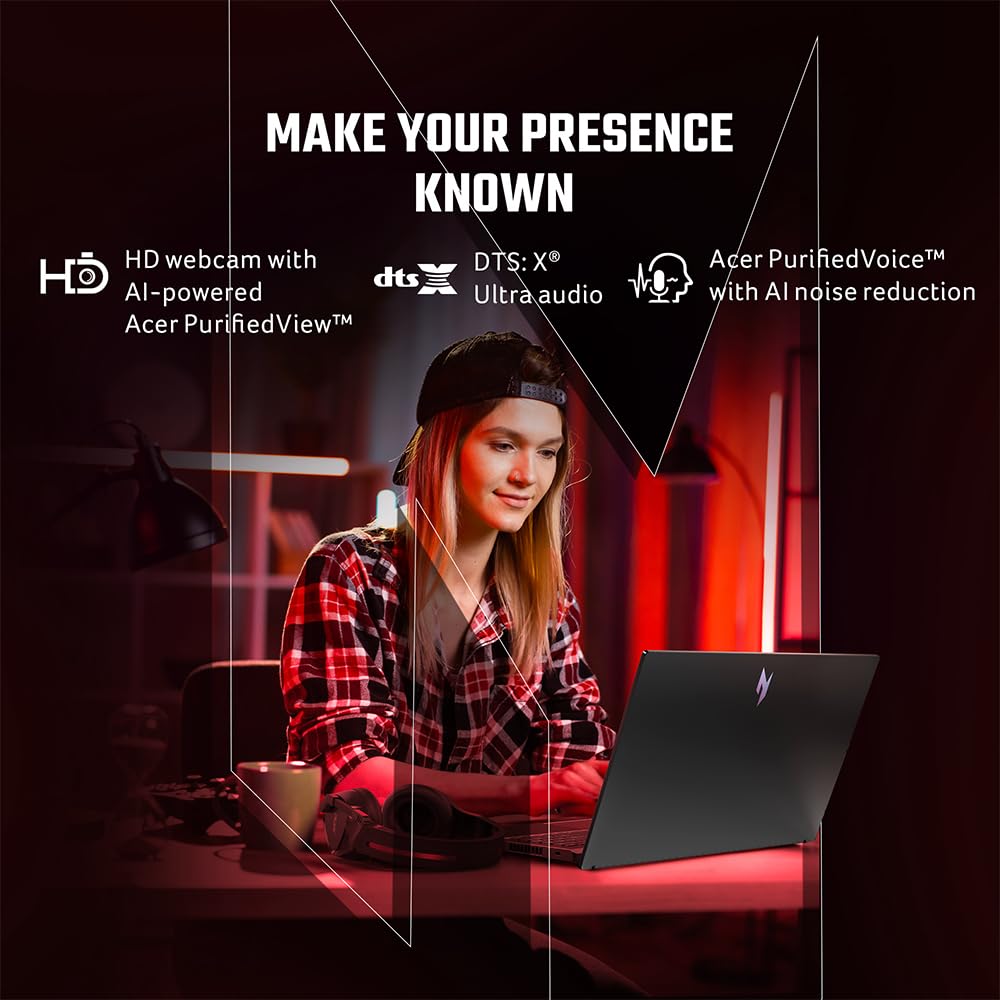 Acer NITRO V 15, AMD Ryzen 7-7735HS octa-core processor, NVIDIA GeForce RTX 4050- 6 GB GDDR6(16GB DDR5, 512GB)IPS FHD, 15.6"/ 39.62cm, 144Hz, Win 11 Home, Obsidian black, 2.1KG, ANV15-41 Gaming Laptop