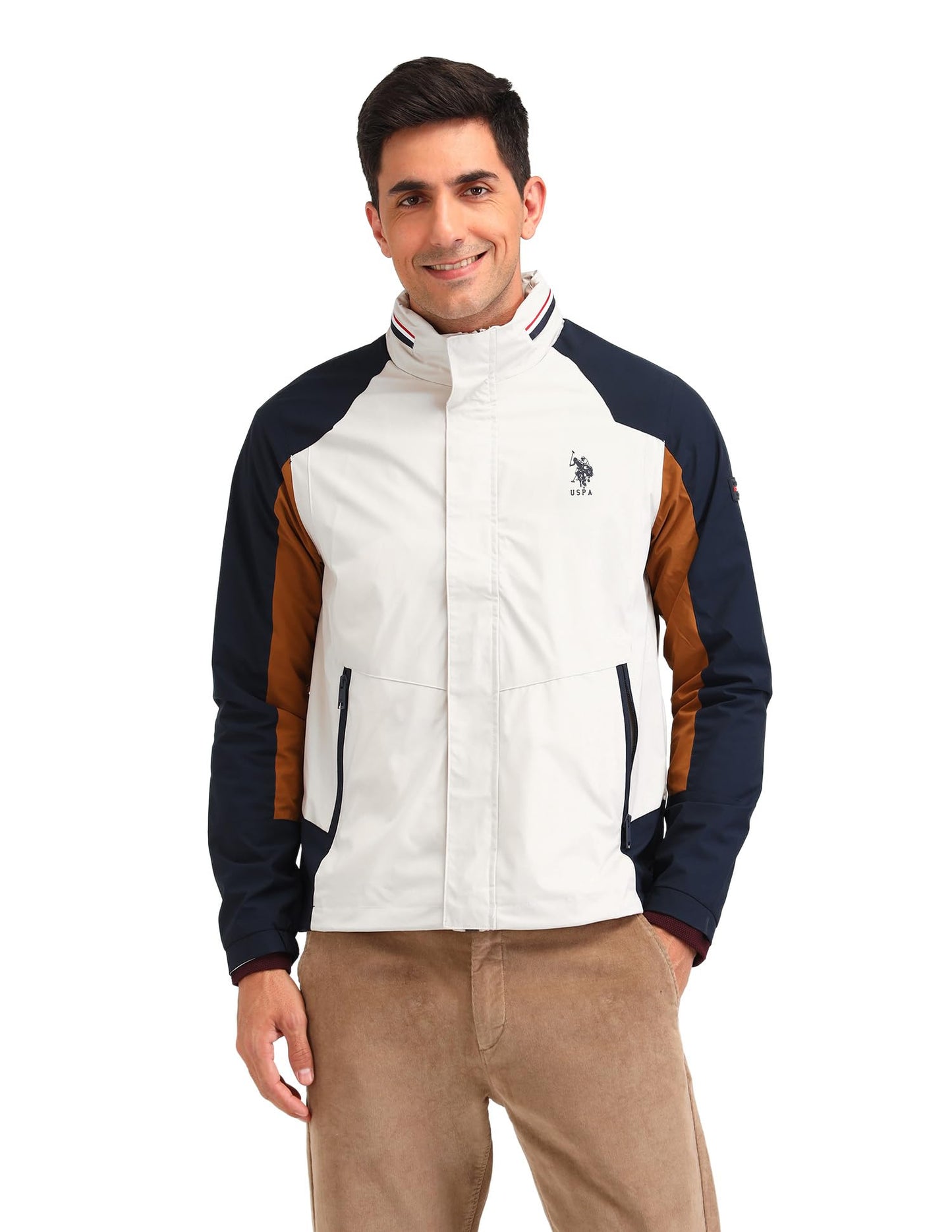 U.S. POLO ASSN. Men's A-Line Coat (USJCK550_Ecru