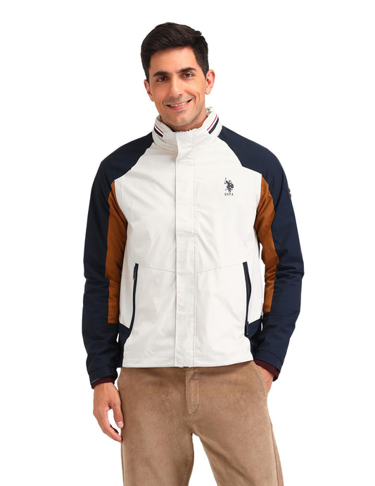 U.S. POLO ASSN. Men's A-Line Coat (USJCK550_Ecru