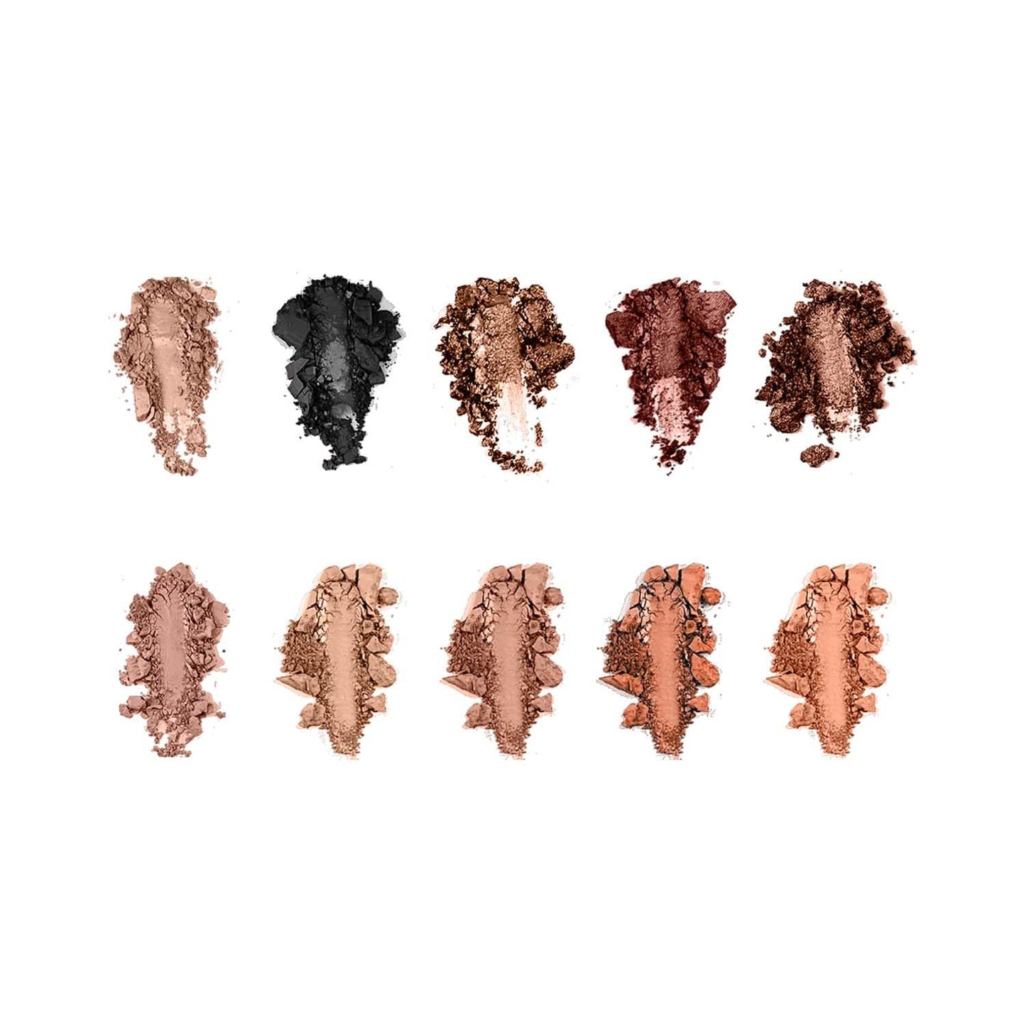 Glam21 Get Smoky 10 Color Eyeshadow Palette |Long-Lasting | Smudge Free | Long Wearing And Easily Blendable Eye Makeup Palette Matte, Shimmery And Metallic Finish