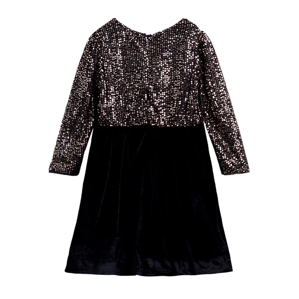 Hopscotch Cotton Blend Girls Knee Length Solid Party Dress & Outfit in Blue Color For Ages (3-4 Years)