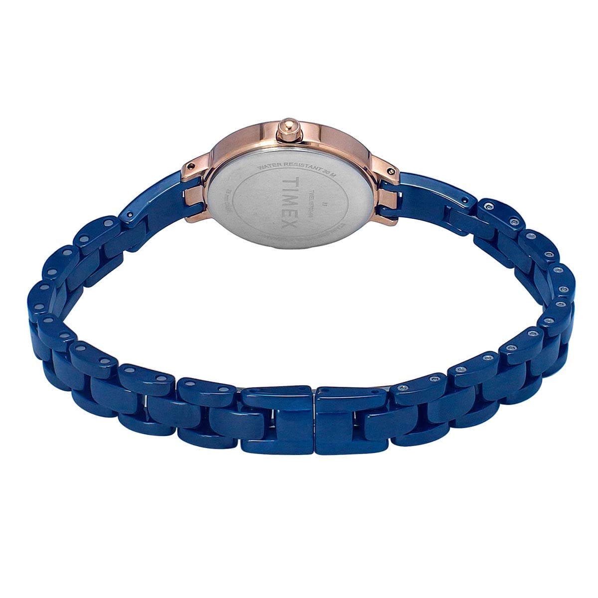 TIMEX Ceramic Analogue Blue Dial Women Watch-Wtitwel15702, Bandcolor-Blue
