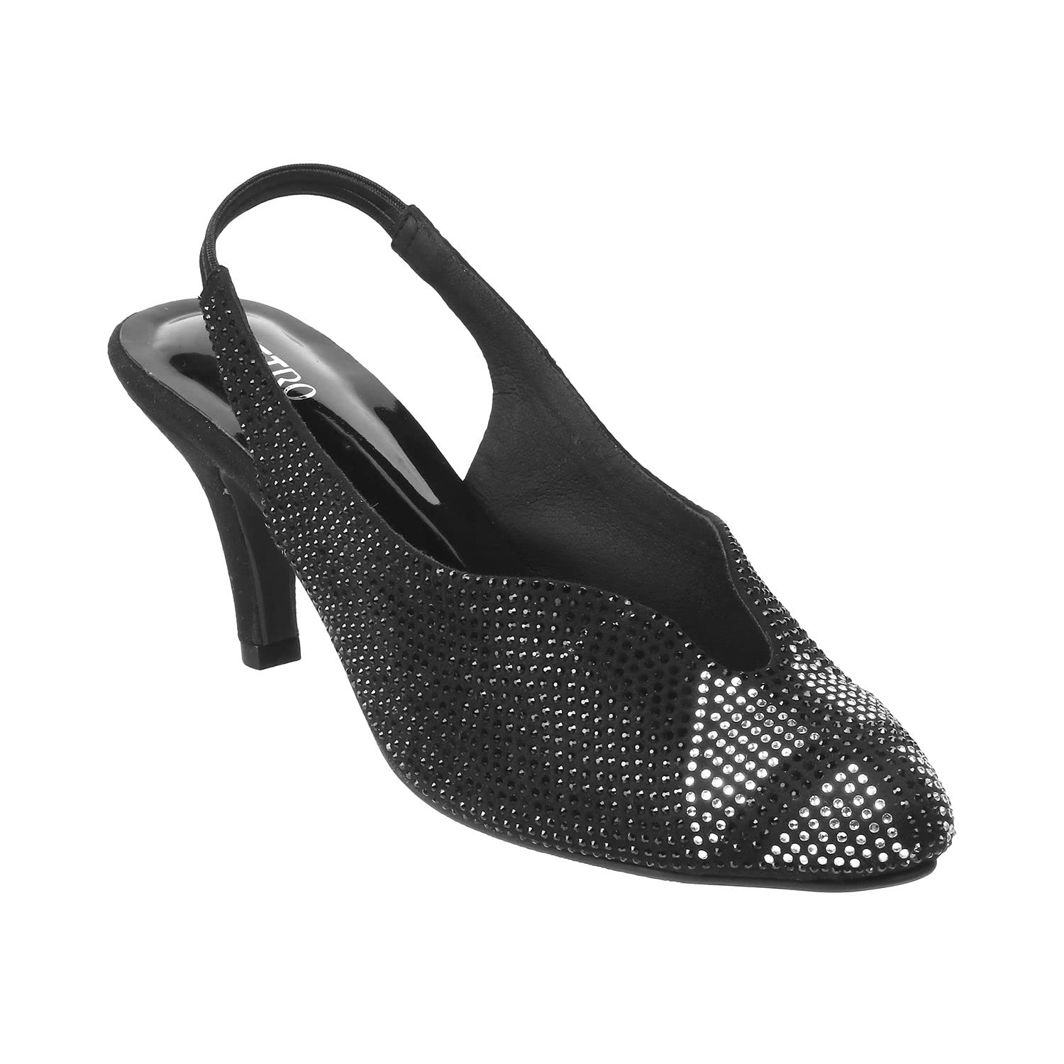 Metro Womens Synthetic Black Sandals - SaumyasStore