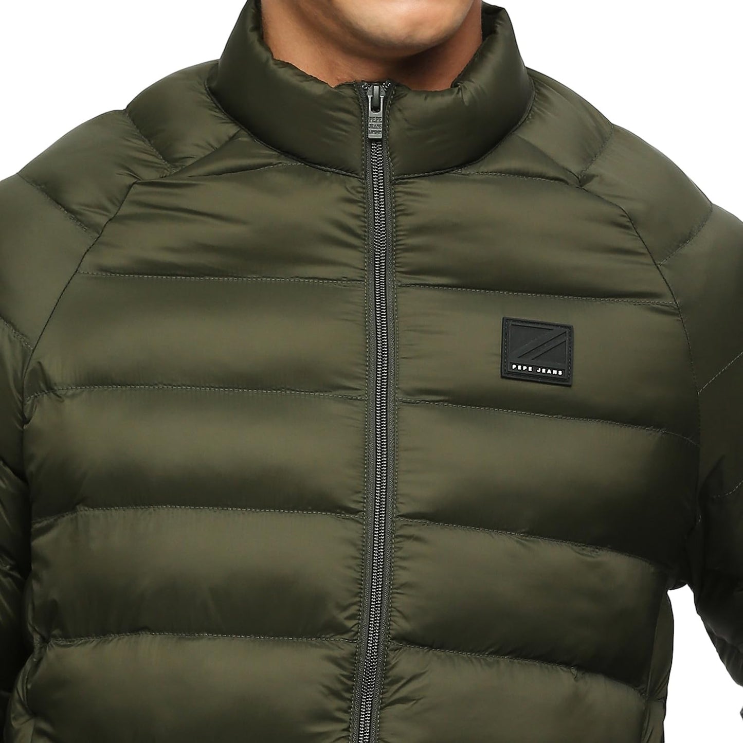Pepe Jeans Men's A-Line Coat (PM402934_Olive Green