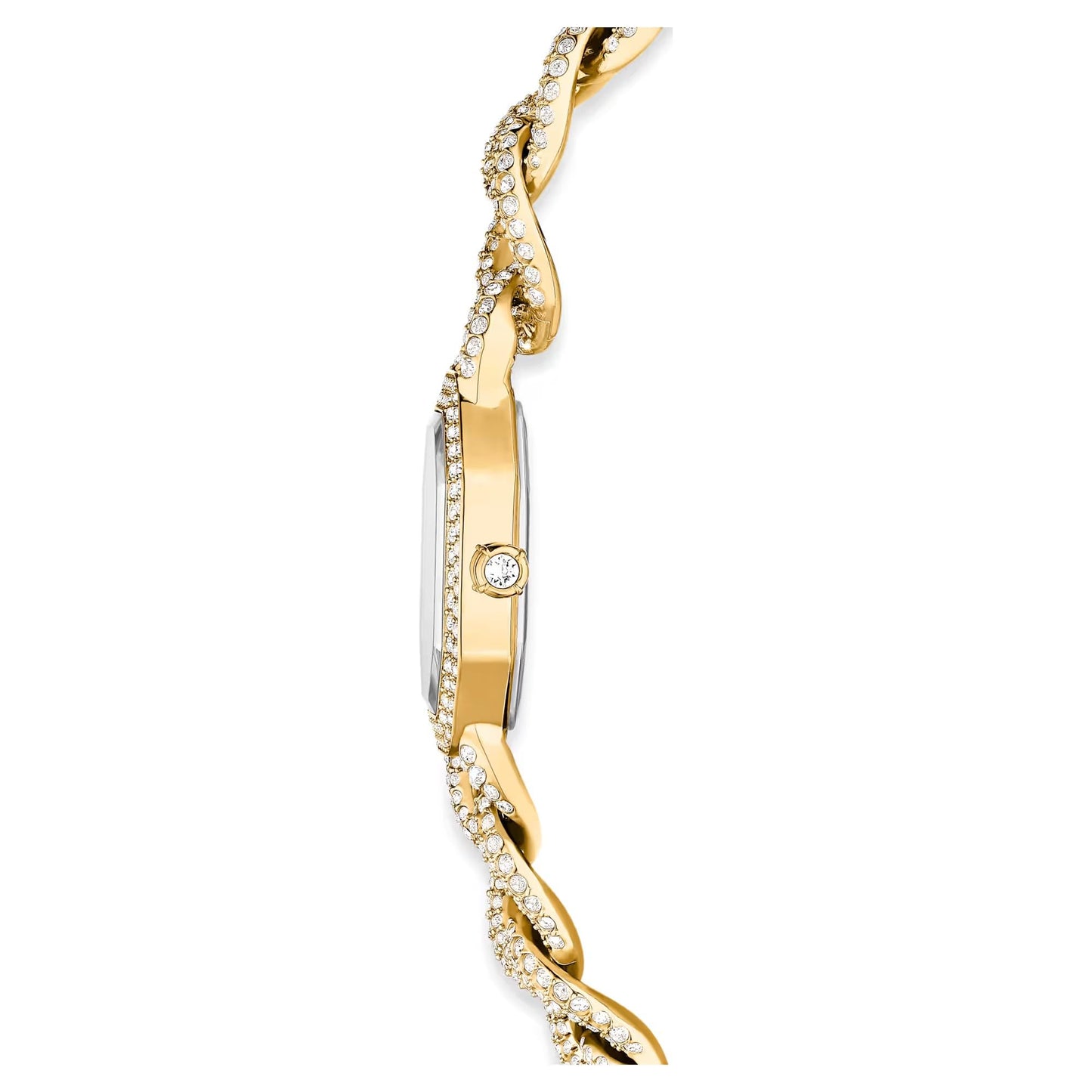 Swarovski Dextera Chain Watch Swiss Made, Crystal Bracelet, Gold Tone, Gold-Tone Finish 5668854