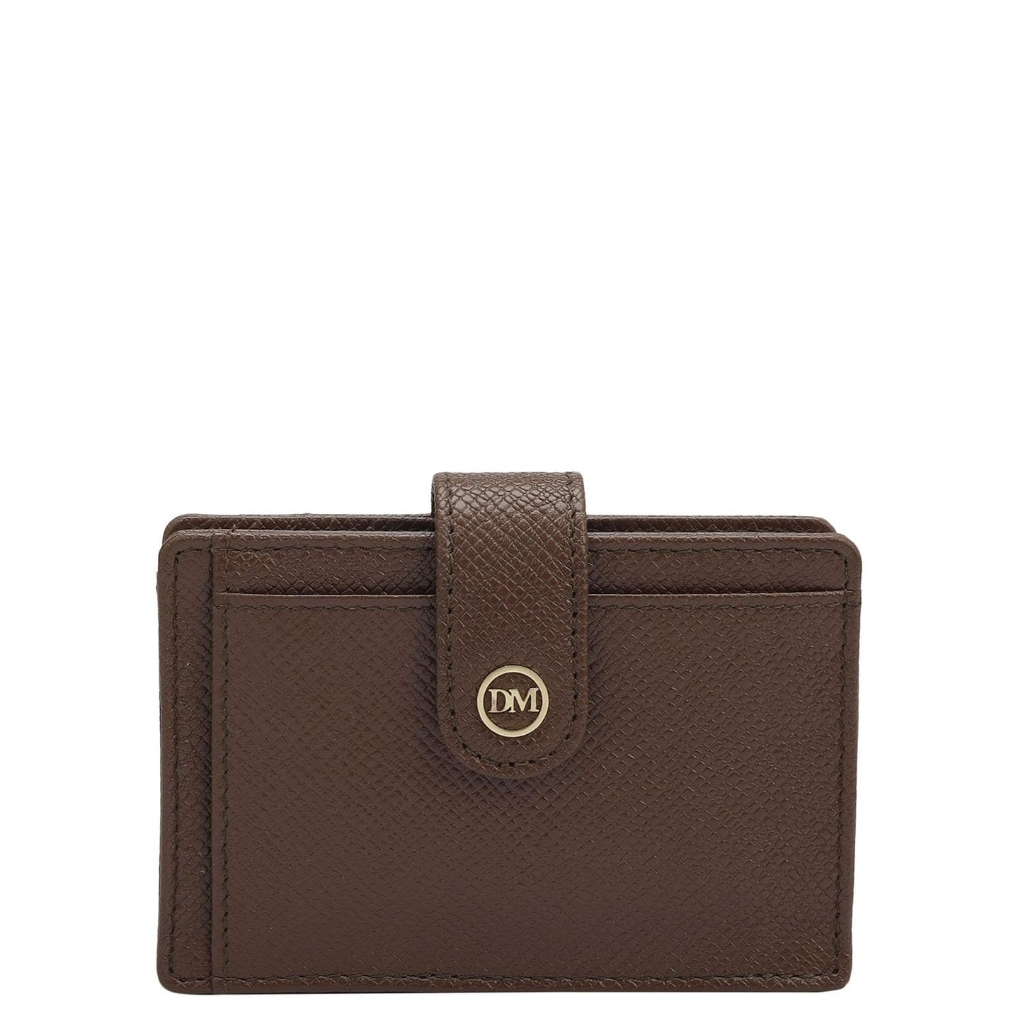 Da Milano Leather Card Holder for Men & for Women - Brown