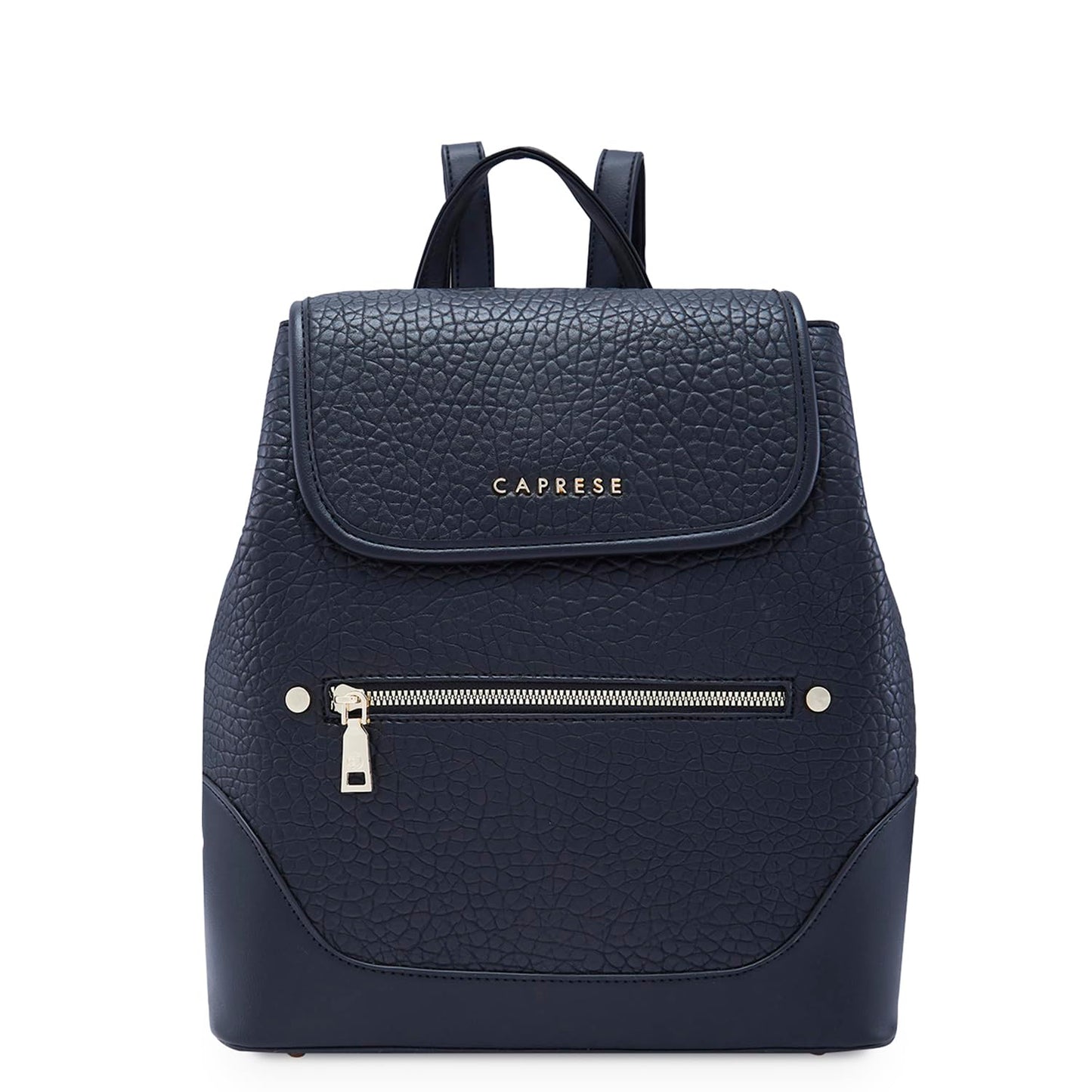 Caprese Skylar Casual Backpack, Medium | Fashion Backpack for Women with Adjustable Shoulder Strap, Magnetic Snap & Secure Zip Closure | for Everyday Outings, College and Travel (Black)