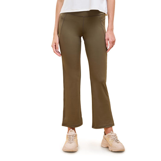 Enamor Women's Relaxed Track Pants (A402_Rouge