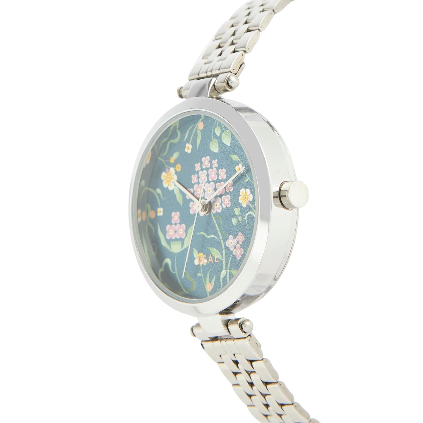 TEAL BY CHUMBAK Round Dial Analog Watch for Women|Tropic Collection| Stainless Steel Strap|Gifts for Women/Girls/Ladies |Stylish Fashion Watch for Casual/Work - Navy