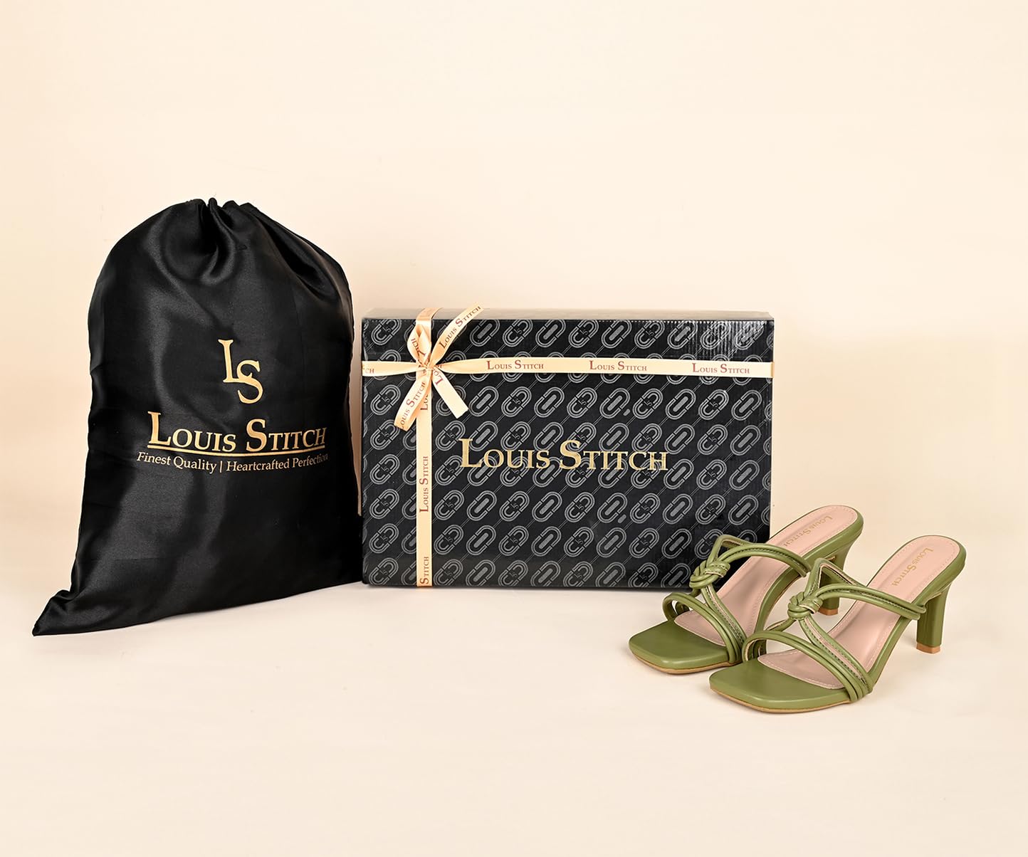 LOUIS STITCH Women’s Slip-On Pointed Heel Sandals | Open Toe Mint Green Stylish Stiletto Heel Sandal for Ladies, Fashionable Sandal | LSOF-LDPH-CKMT