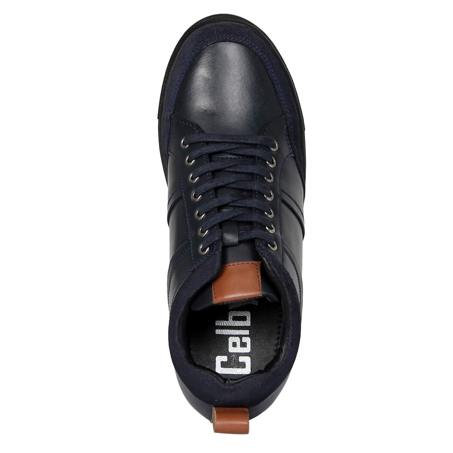 Celby lace up Navy Blue Sneakers for Men with Hidden HeelStylish, Comfortable, and Durable Footwear for Everyday Wear