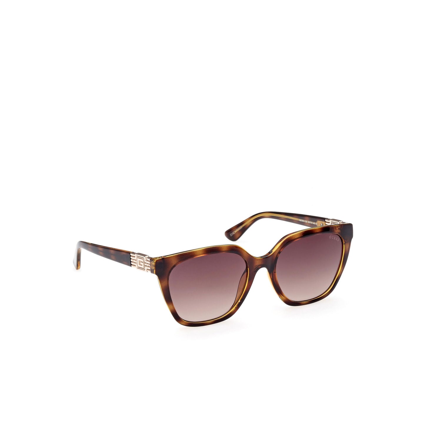Guess Gu7870@5552F#, Dark Havana Rectangular Non-Polarized Sunglasses, Women's Regular, Dark Havana, Brown, Medium