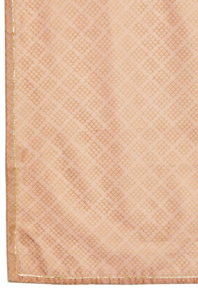 Soch Womens Onion Pink Chanderi Sequinned Embellished Printed Suit Set