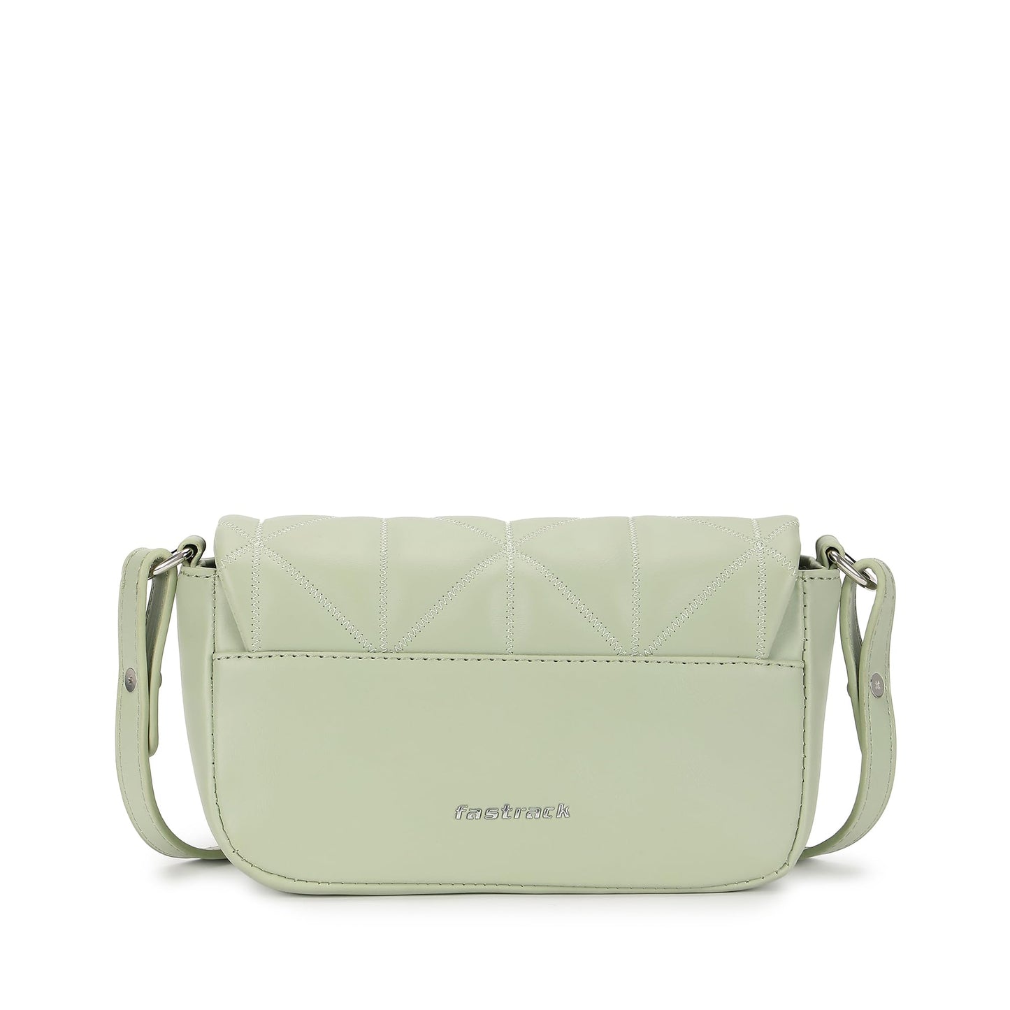 Fastrack Cloud Quilt Sling Bag for Women| Faux Leather Sling With Secure Flap Closure | Stylish Mini Bag With Organised Interior | Women's Handbags | Trendy Bags For Girls | Soft Sling Nag for Girl