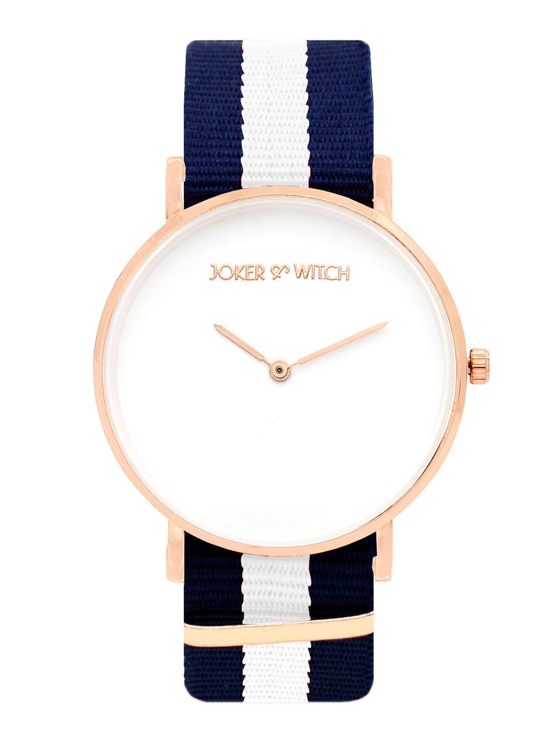 Joker & Witch Women's Classic Blue White Stripes Multicolor Strap Analog Watch