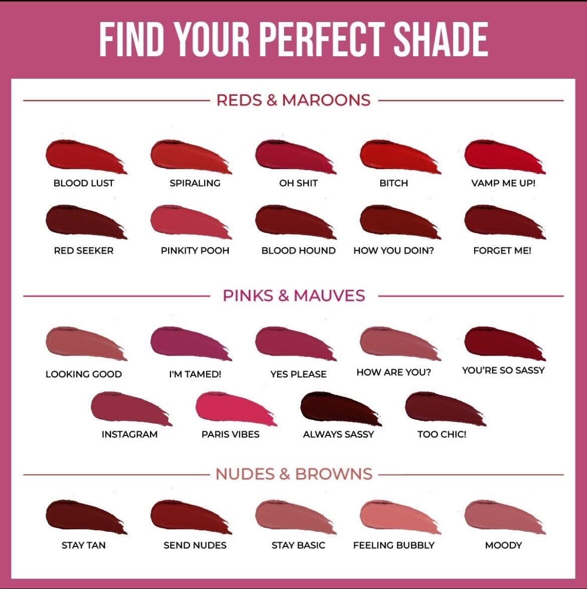 INSIGHT 24 Hrs Non-Transfer Matte Lipstick | Lightweight, Highly Pigmented, Long Wear | Kiss Proof & Smudge Proof | With Vitamin E & Jojoba Oil | Vegan, Toxin Free | Shade 07 - Feeling Bubbly (3g)