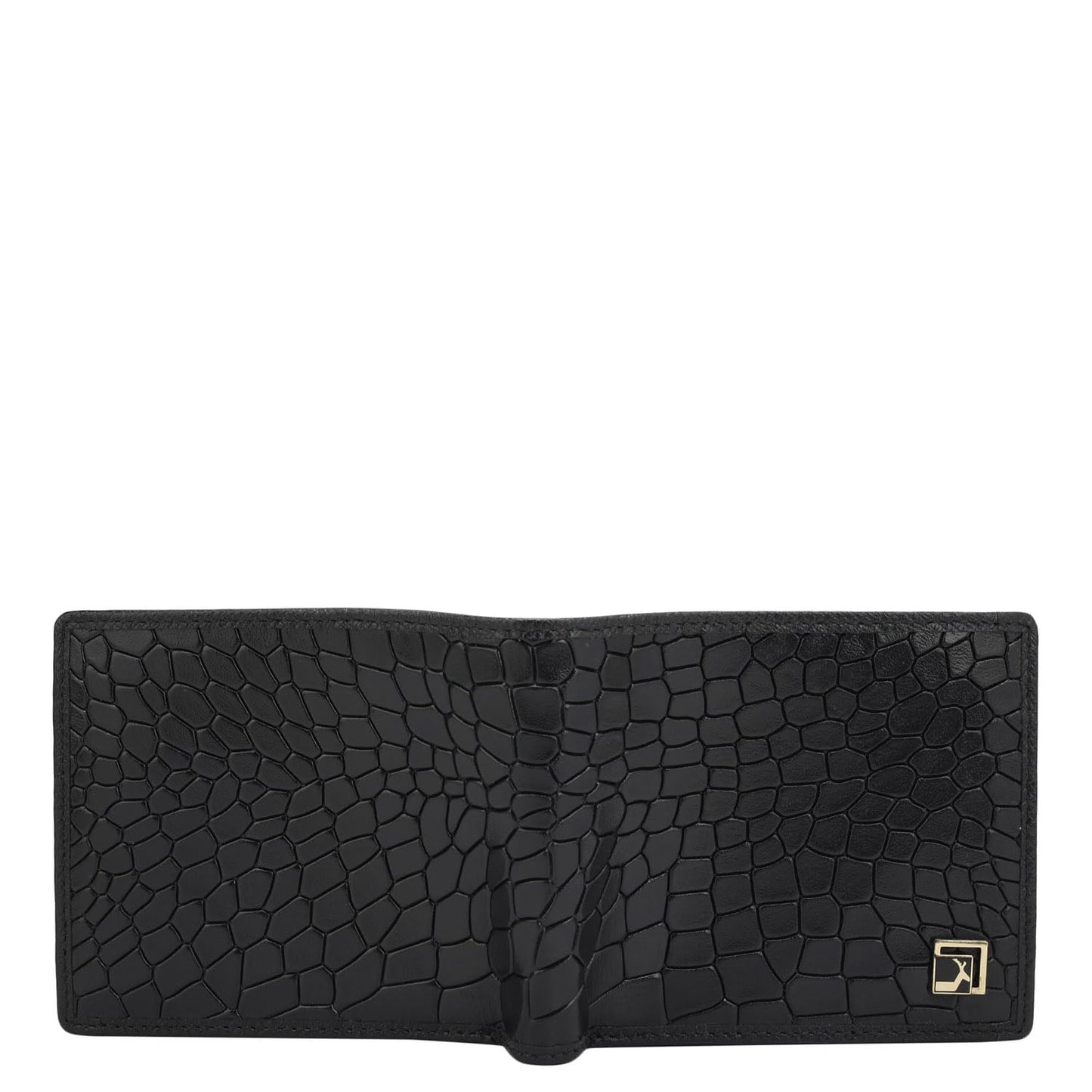 Da Milano Genuine Leather Black Bifold Mens Wallet (0659OL)