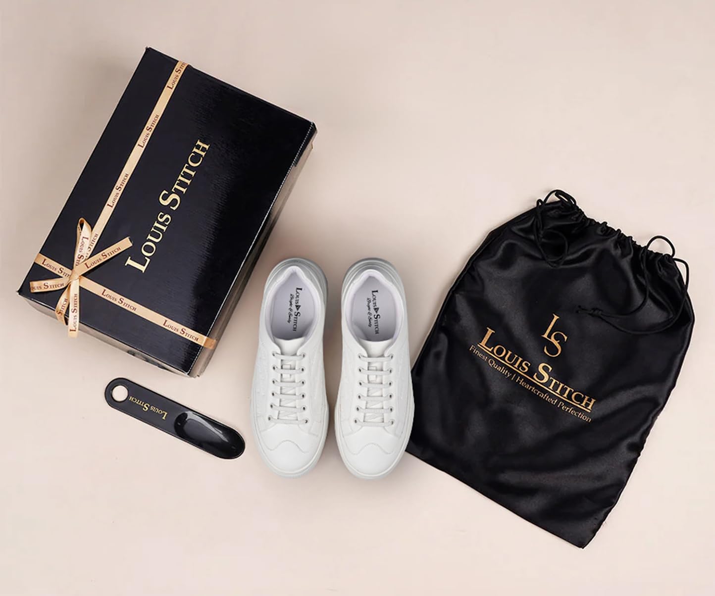 LOUIS STITCH Canadian White Shoes for Men | Lightweight Shoes | Comfortable & Durable All-Day Sneaker| LSP-SNK-LSEMWH