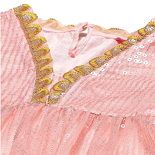 BIBA Girls Polyester Printed Kurta With Pant (Kw5537_Fuchsia_5), 5-6 Years