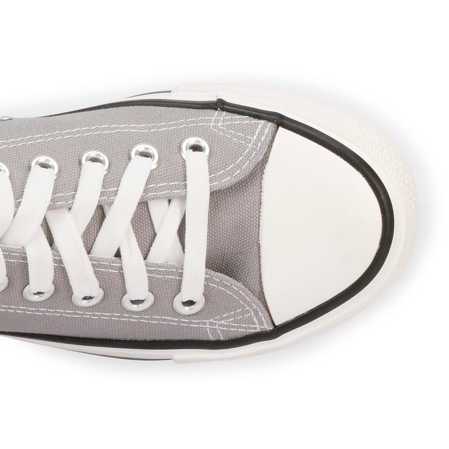 MOZAFIA Comfortable Fashion Lace-up Sneakers with Classic Low Tops Canvas Casual Shoes for Women (MZF-NW-All-Sport-Ladies-Grey-5)