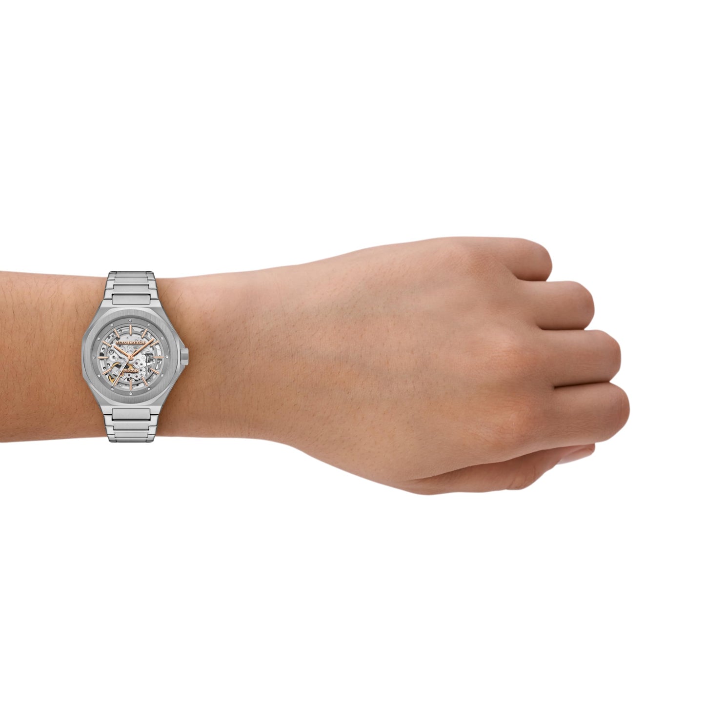 Armani Exchange NA Silver Automatic Stainless Steel Watch AX4618